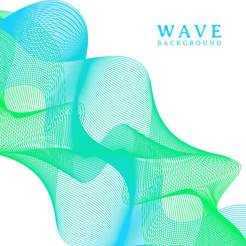 abstract colorful wavy line flowing background Free Vector and Free SVG