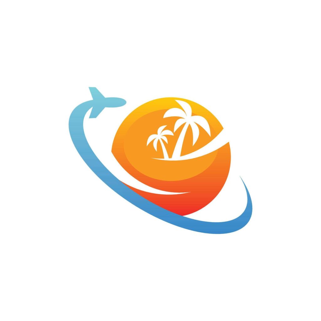 Globe Travel Simple icon modern design template Stock Free