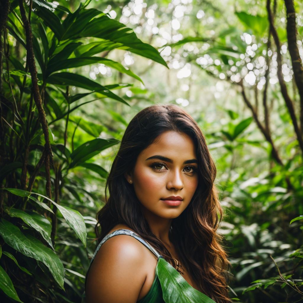 Jungle Portrait photography,Realistic face,Natural by @ai_generated