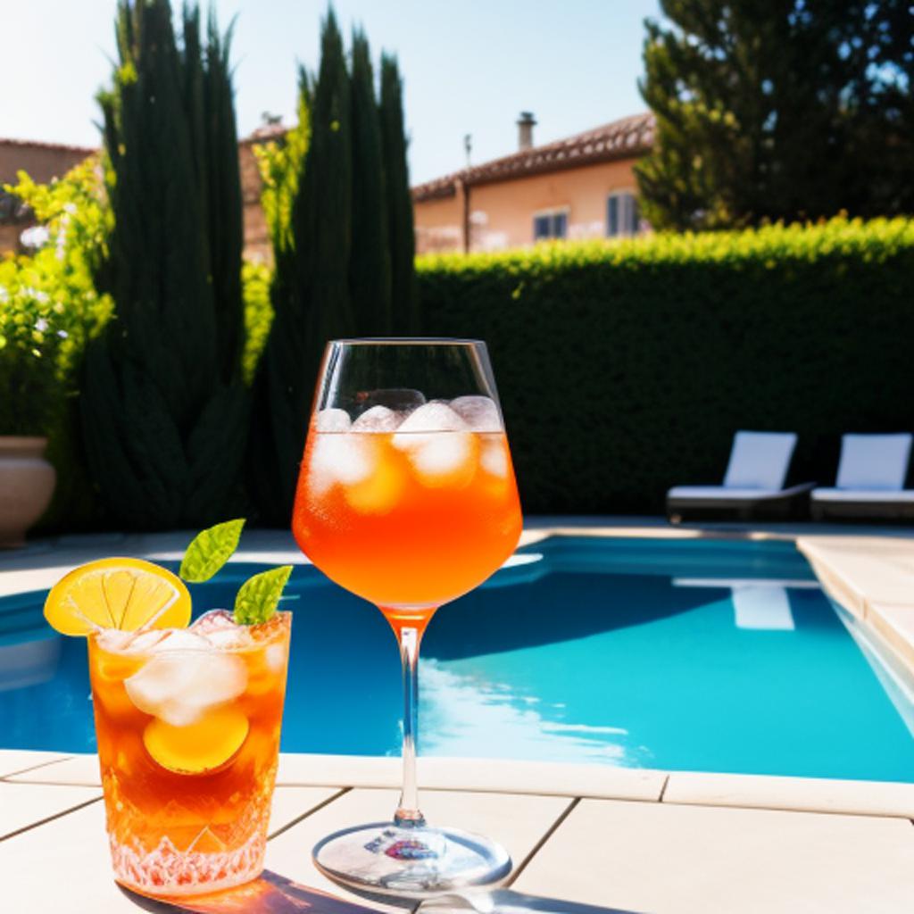 Aperol spritz by the by @ai_generated