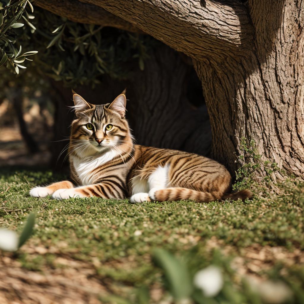 Un chat tigré marron by @ai_generated