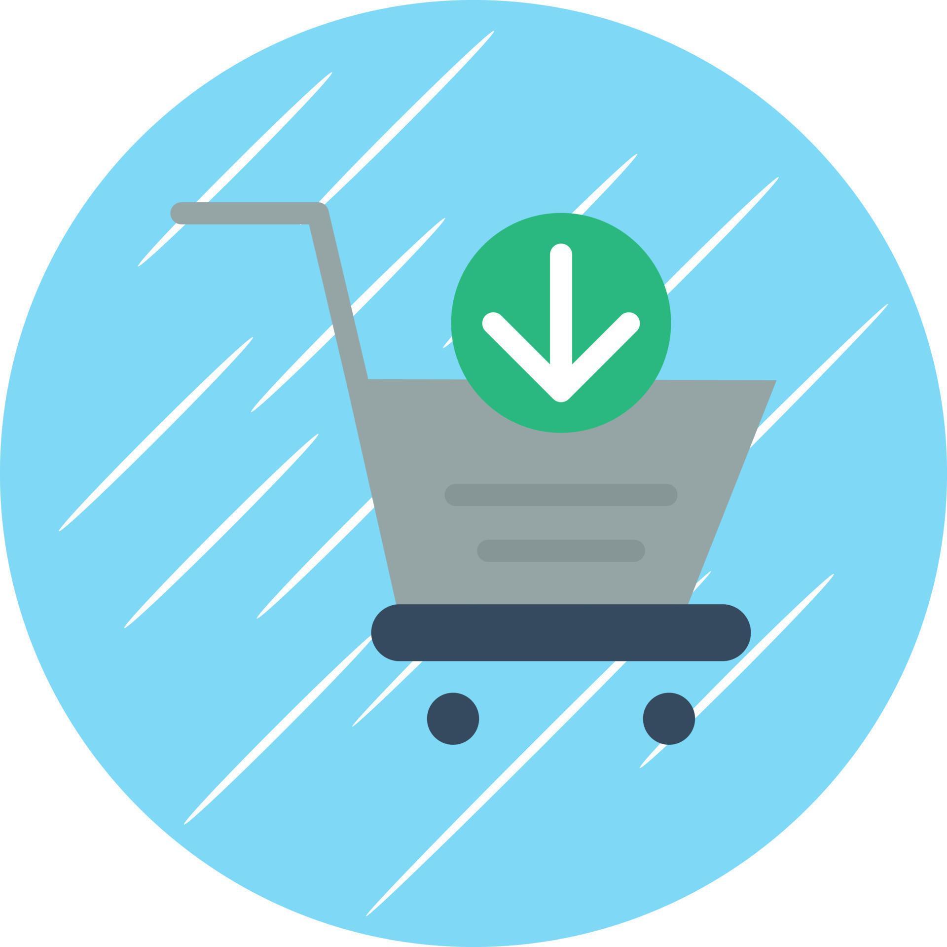 Cart Arrow Down Vector Icon Design Stock Free