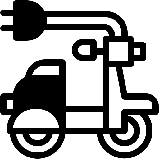 Scooter, electric, bike icon