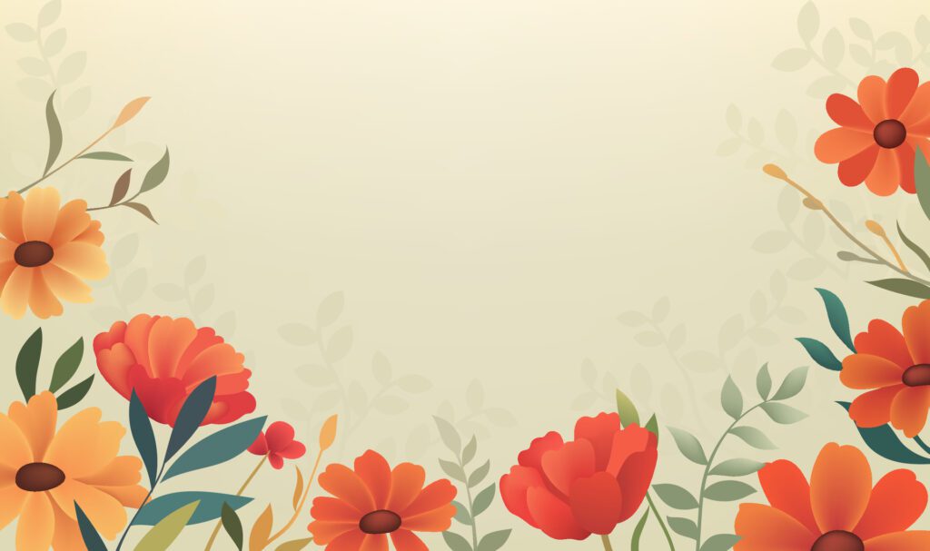 a floral background with a floral pattern and a place for text Free Vector