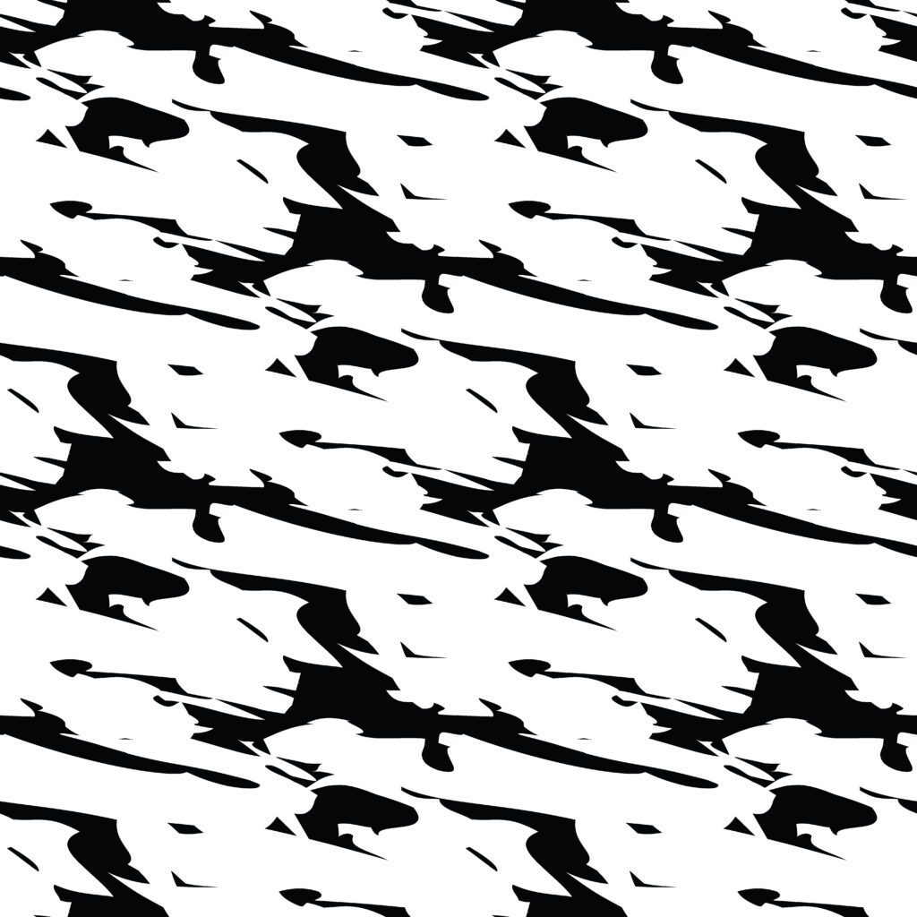 Vector seamless texture background pattern. Hand drawn, black, white colors. Free Vector