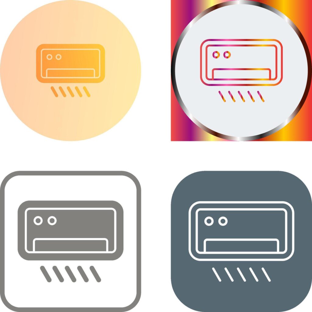 Air Conditioner Icon Design Stock Free