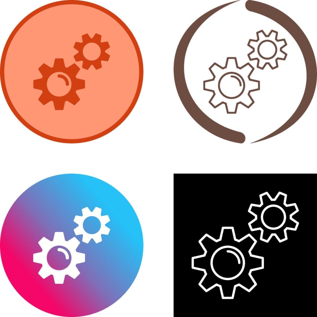 Gears Icon Design Stock Free