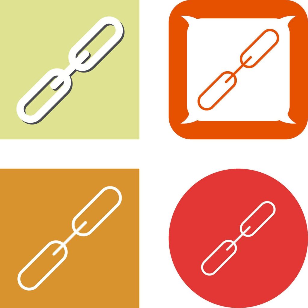 Link Building Icon Design Stock Free