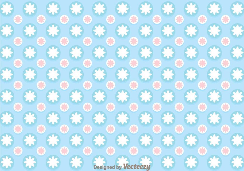 Blue Circle Girly Pattern Vector Free Vector and Free SVG