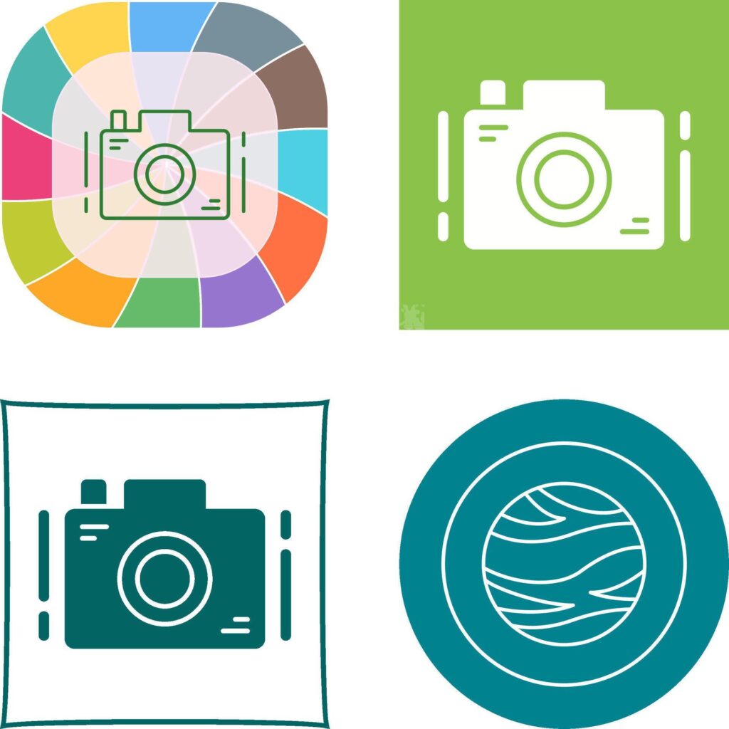 Camera Icon Design Stock Free