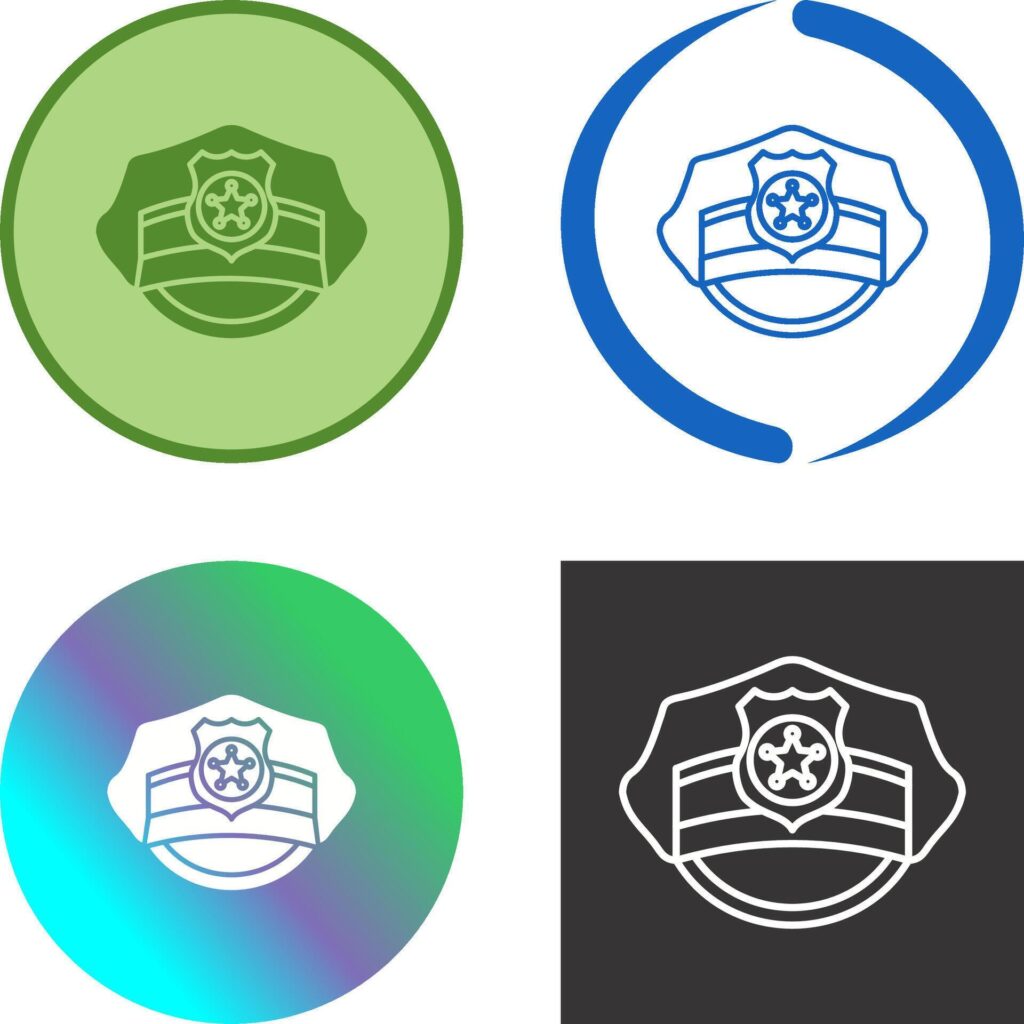 Police Hat Icon Design Stock Free