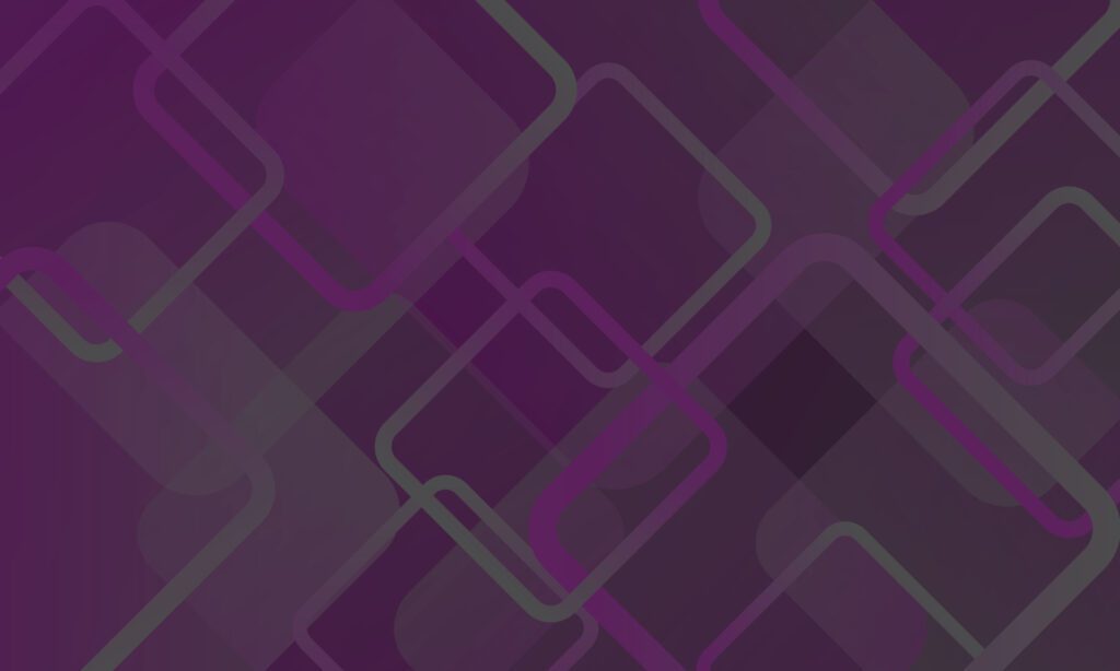 Abstract purple gradient background with geometric squares overlapping. Free Vector