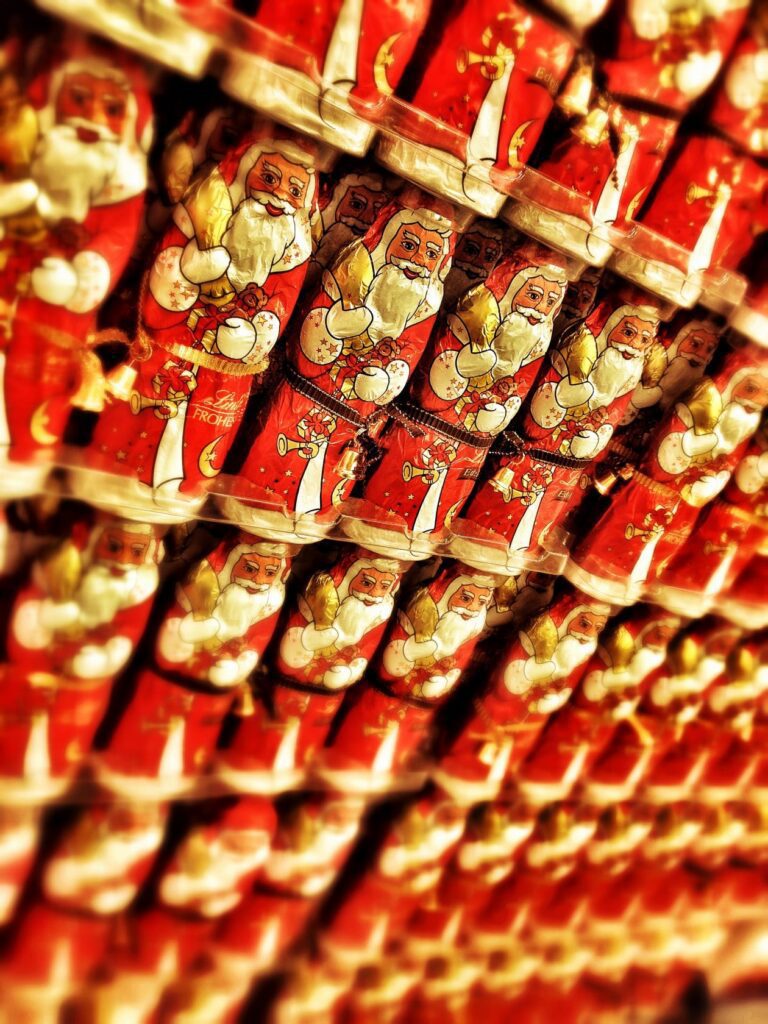 Chocolate santa claus Stock Free