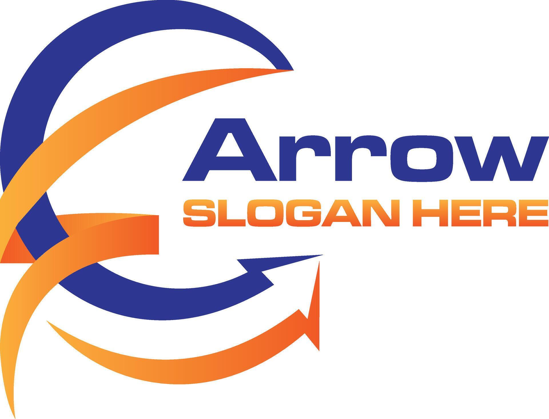 arrow growth logo design Stock Free