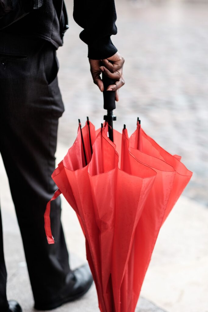 Red umbrella Stock Free