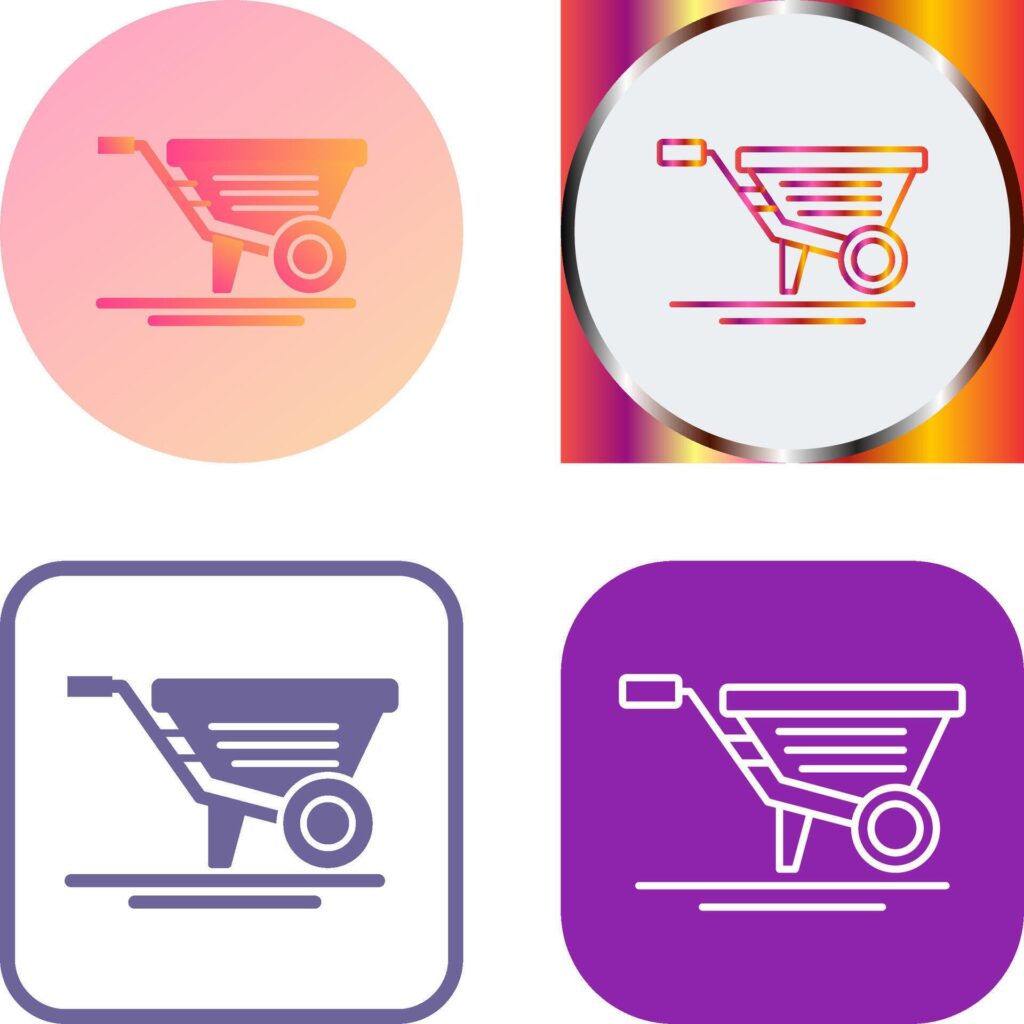 Wheelbarrow Icon Design Stock Free