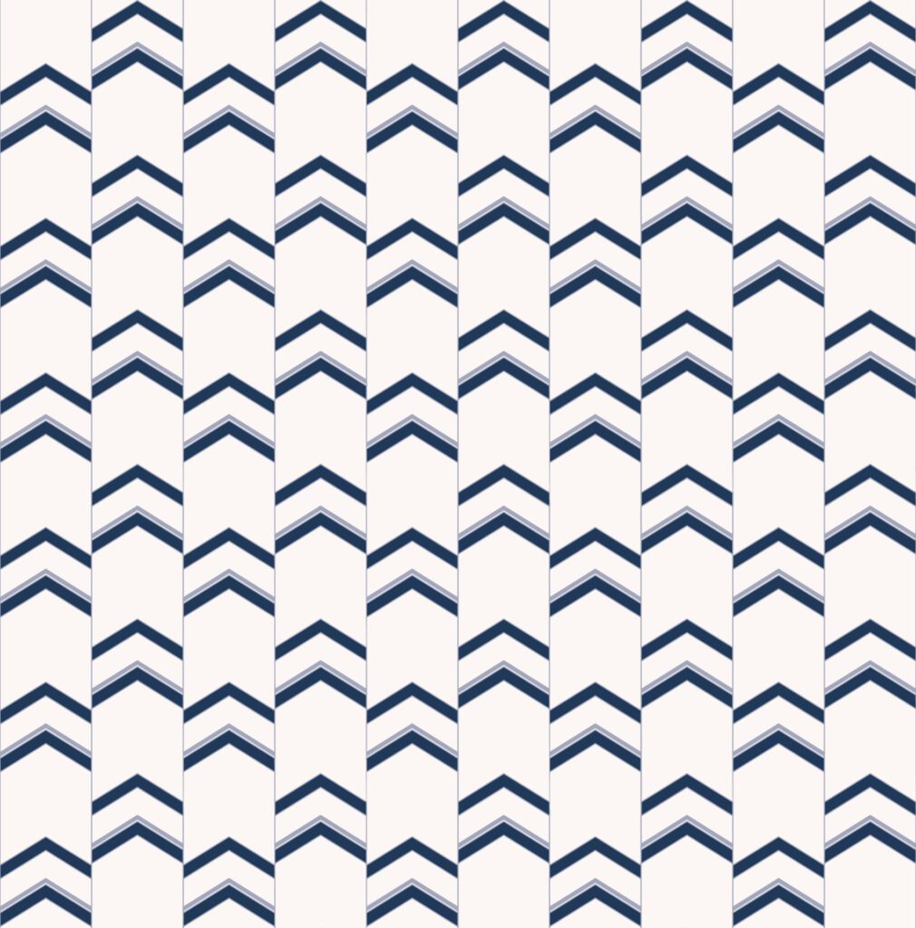Geometric blue chevron seamless pattern on white color background. Use for fabric, textile, interior decoration elements, upholstery, wrapping. Free Vector