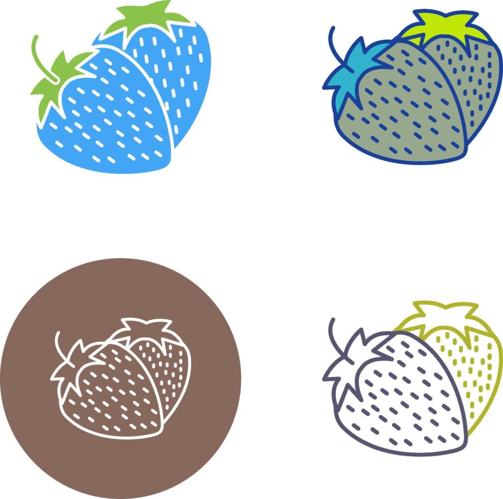 Strawberry Icon Design Stock Free