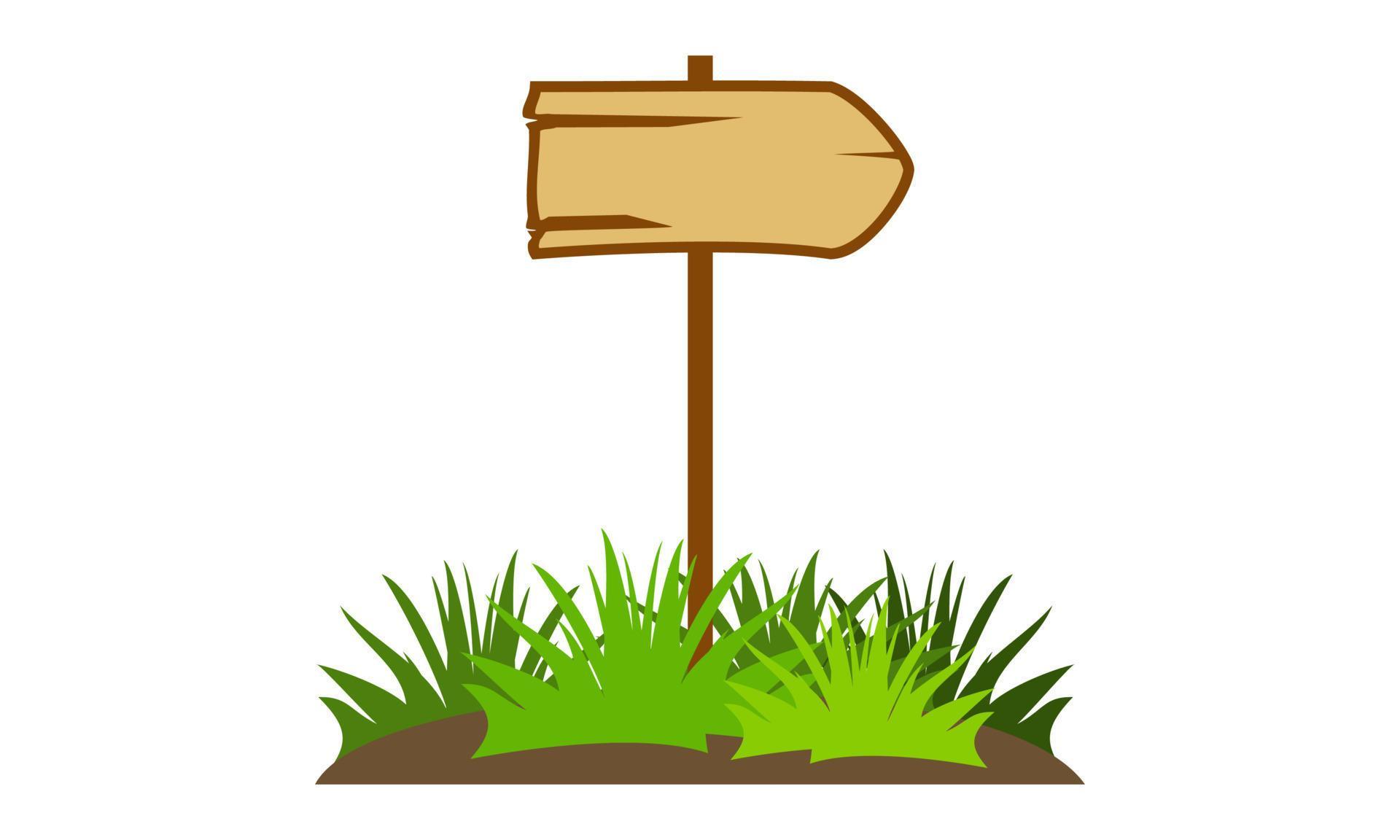 vector illustration of an rural old wooden arrow sign. Can be used for any kind related to children book illustration, education, e-learning, fun activity Stock Free and Free SVG