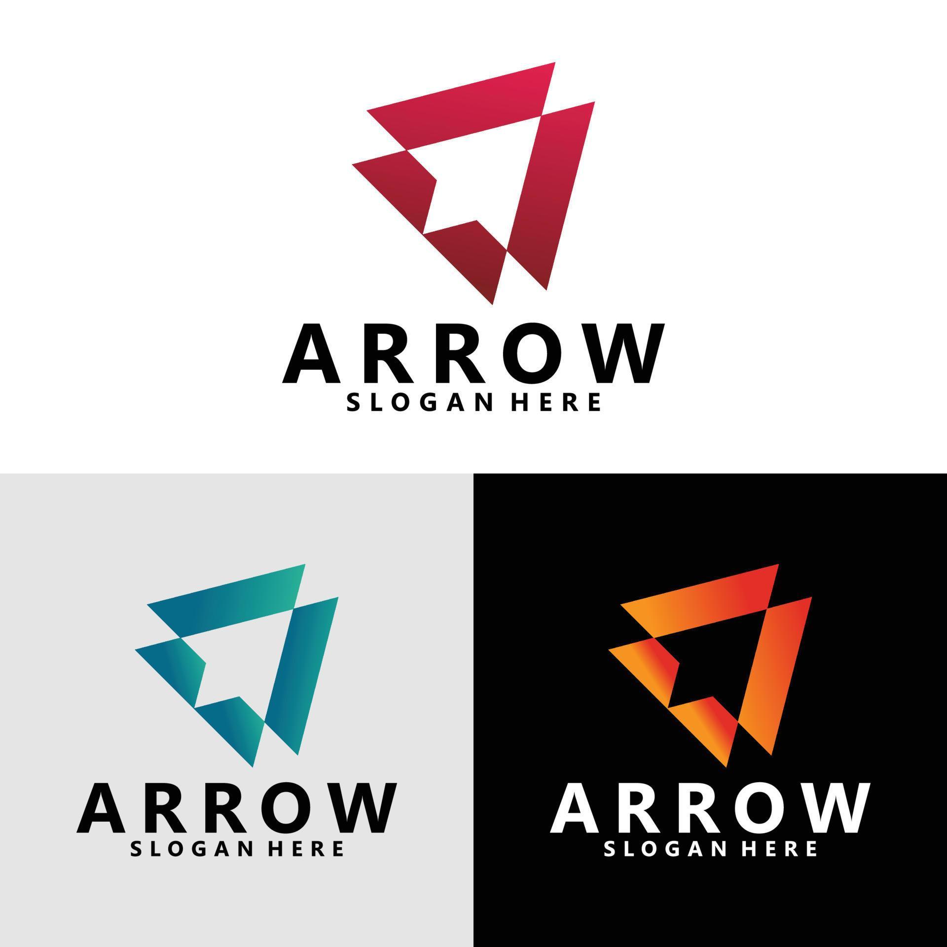 arrow logo icon vector isolated Stock Free and Free SVG