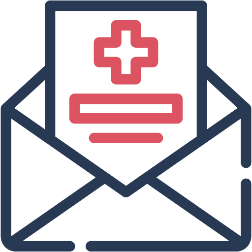 Health, report, blood icon
