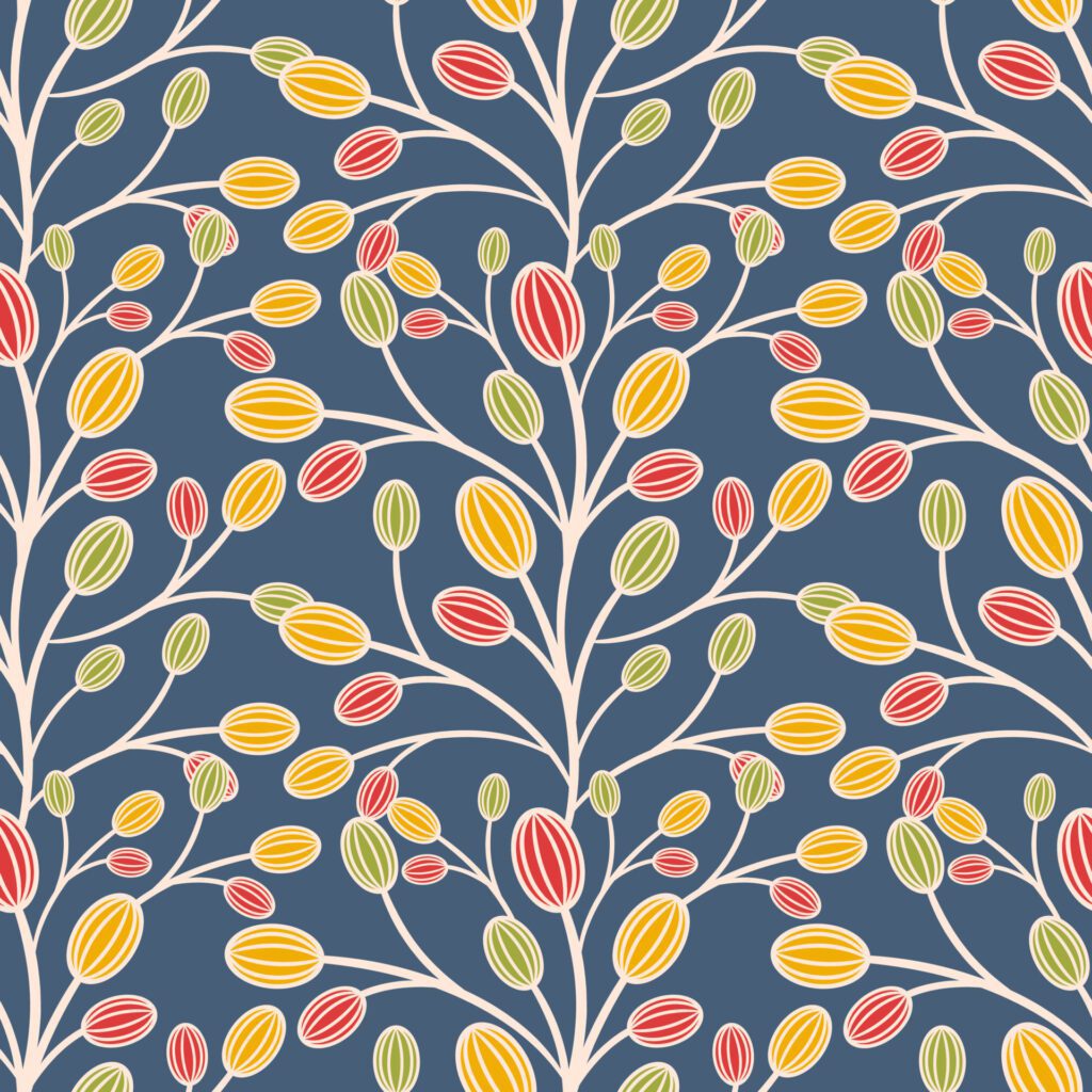 Beautiful Abstract Floral Seamless Pattern Free Vector