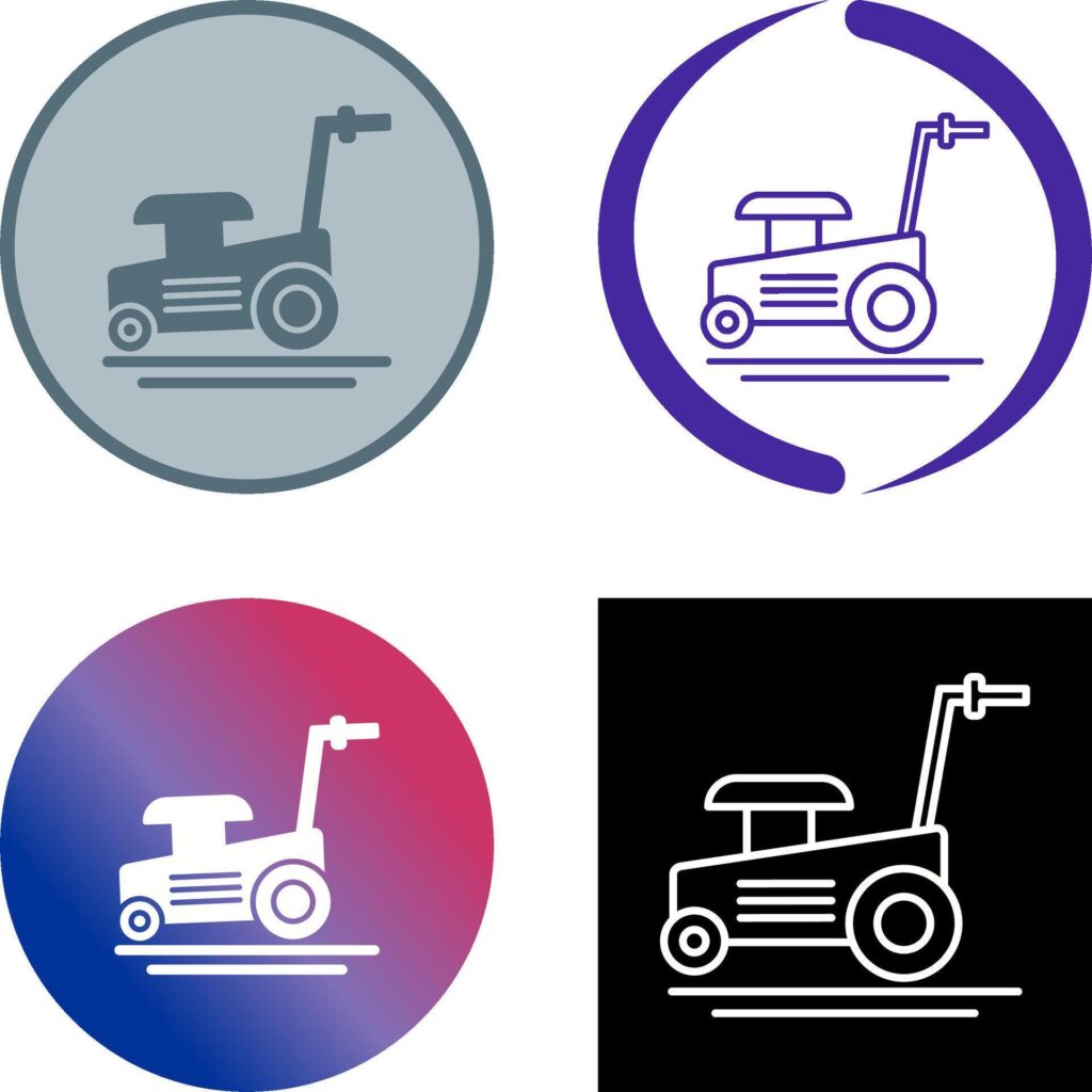 Lawn Mower Icon Design Stock Free