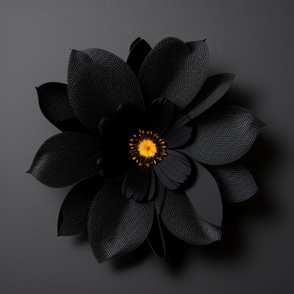 Black flower by @samerskaik by @ai_generated