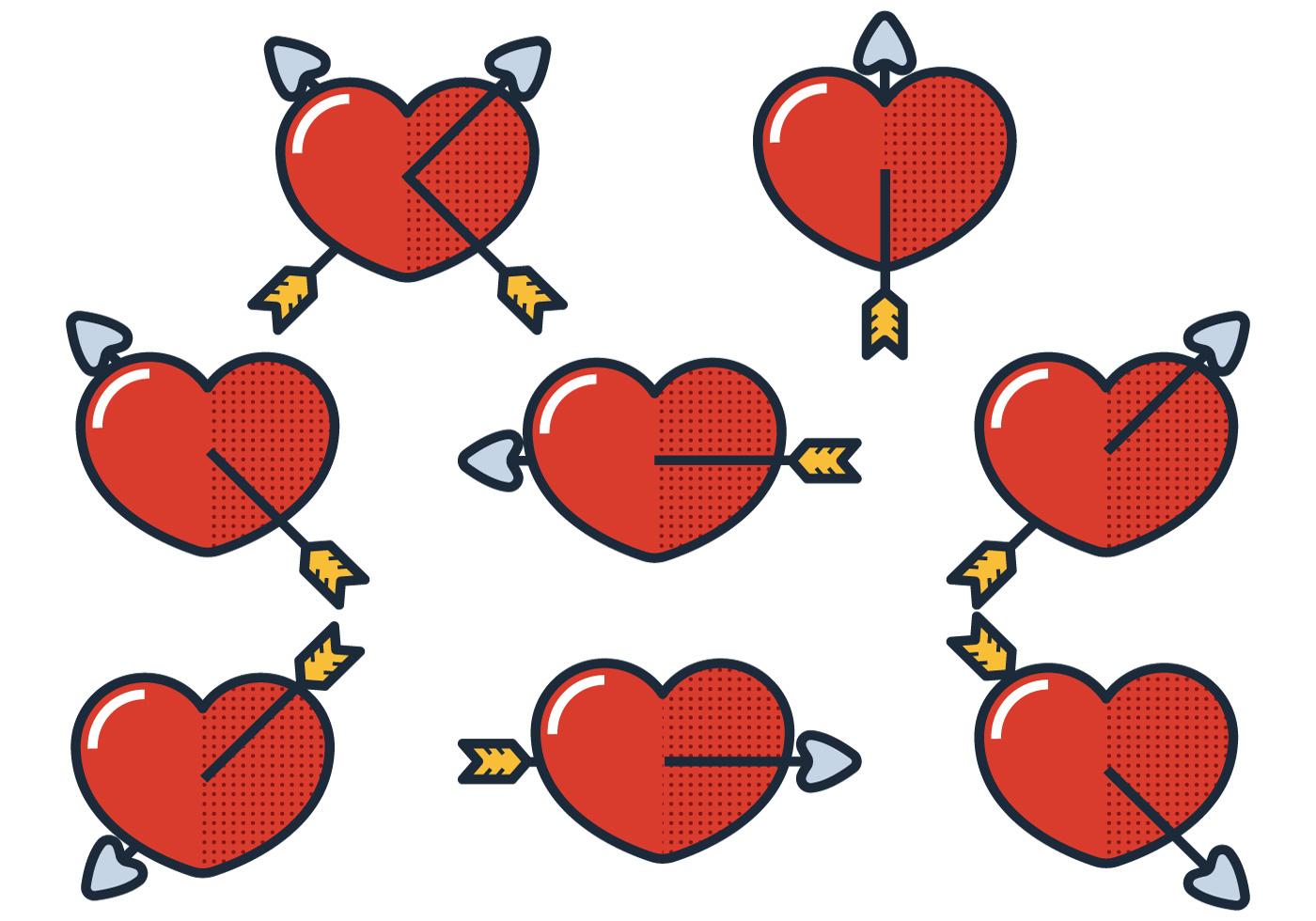 Arrow Through Heart Stock Free and Free SVG