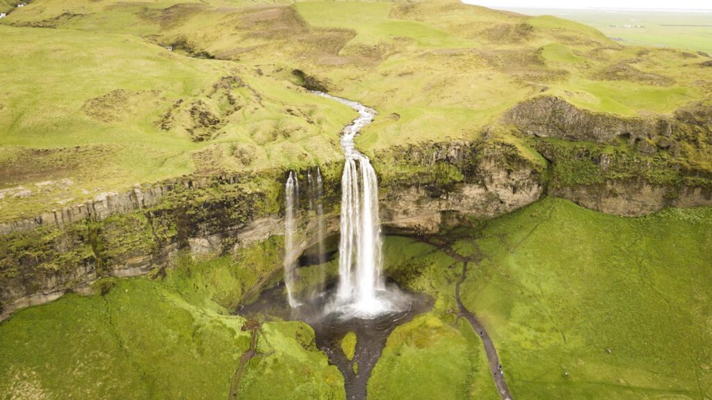 Waterfall on Iceland Stock Free