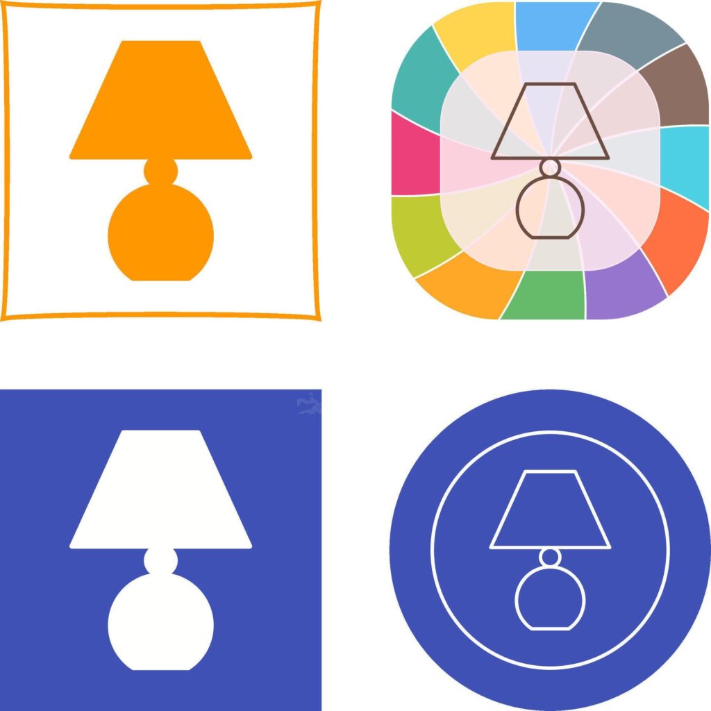 Lamp Icon Design Stock Free