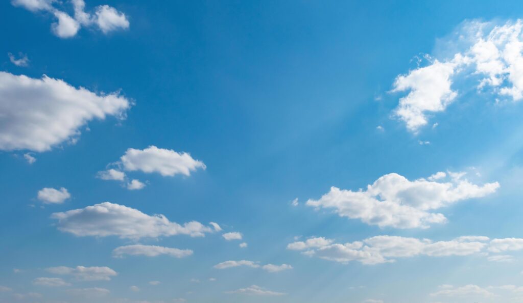 blue sky with white cloud background nature view Stock Free