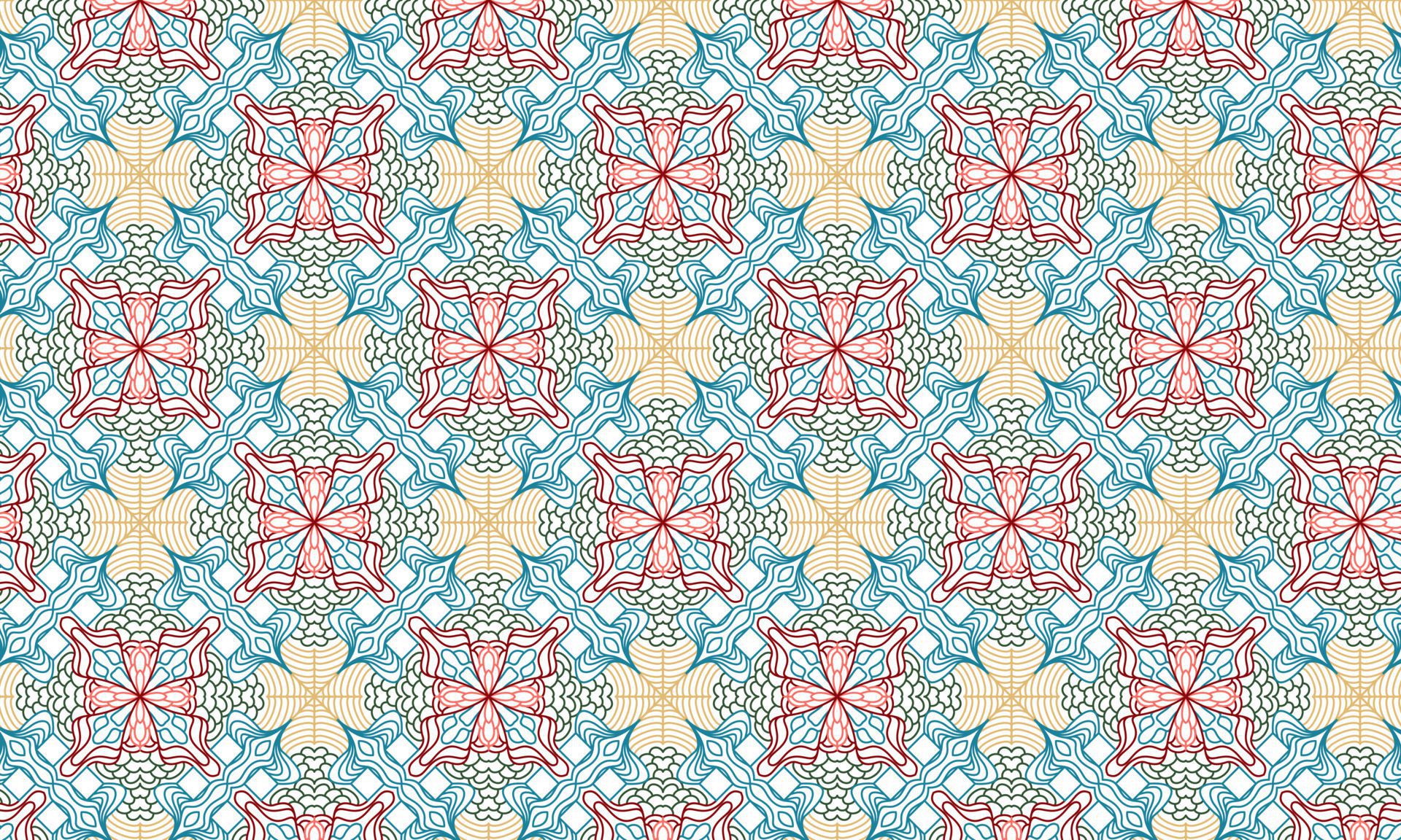 elegant ethnic pattern background Free Vector