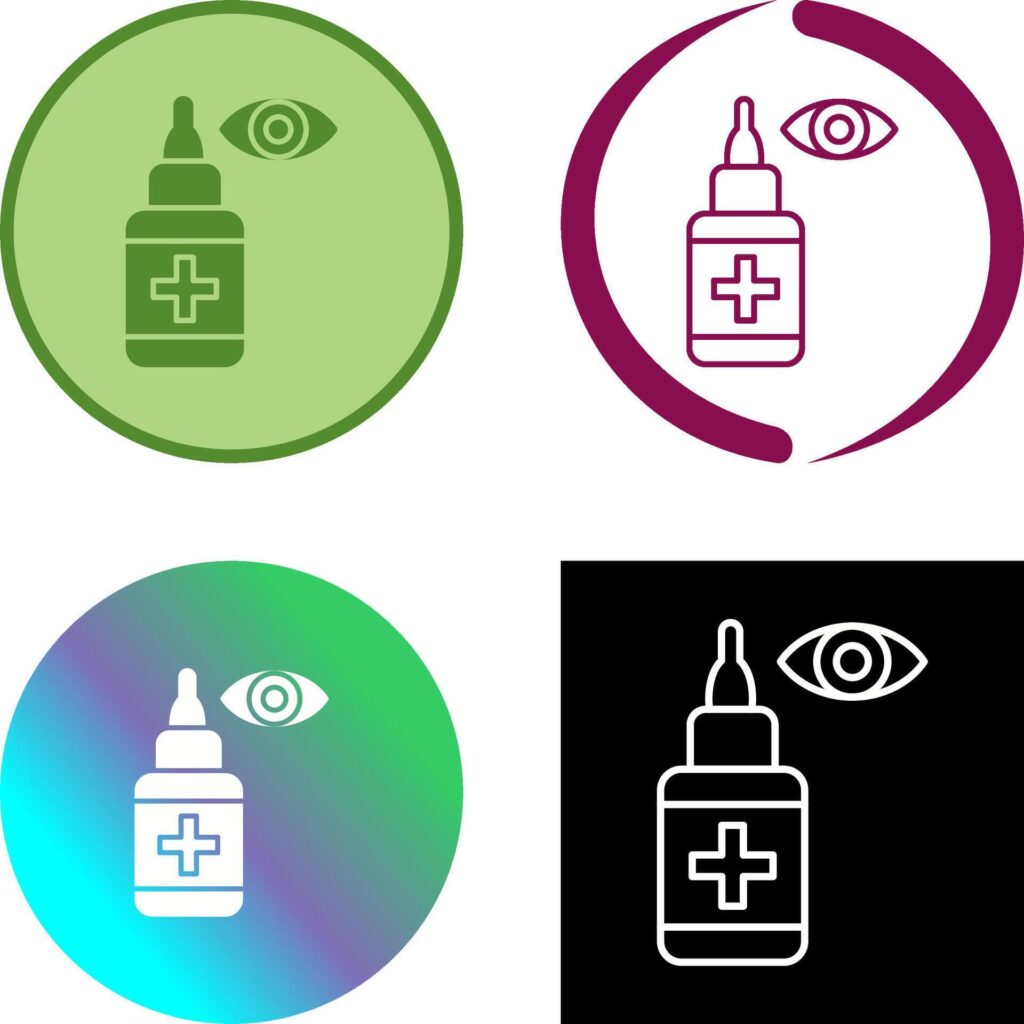 Eye Drop Icon Design Stock Free