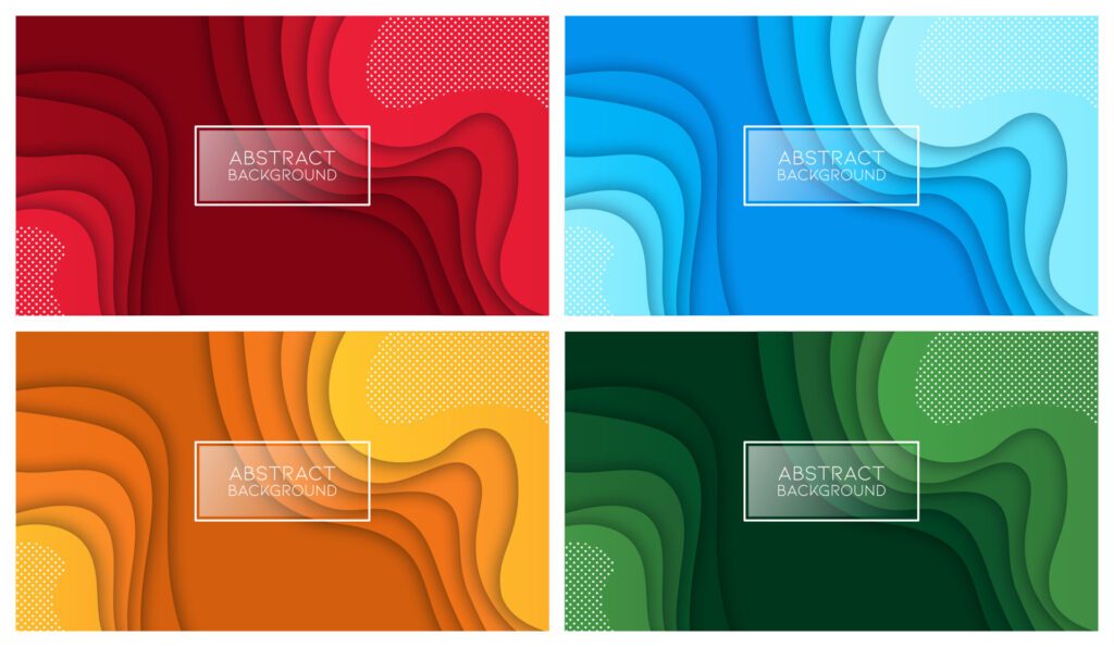 Colorful liquid and geometric background with fluid gradient shapes Free Vector