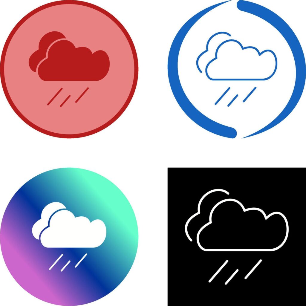 Rain Icon Design Stock Free