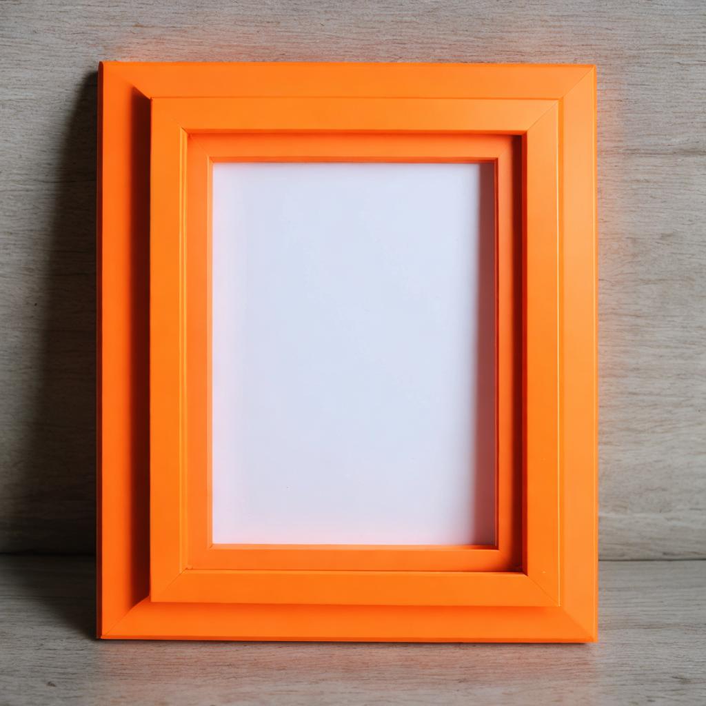 اطار صوره Fluorescent orange by @ai_generated