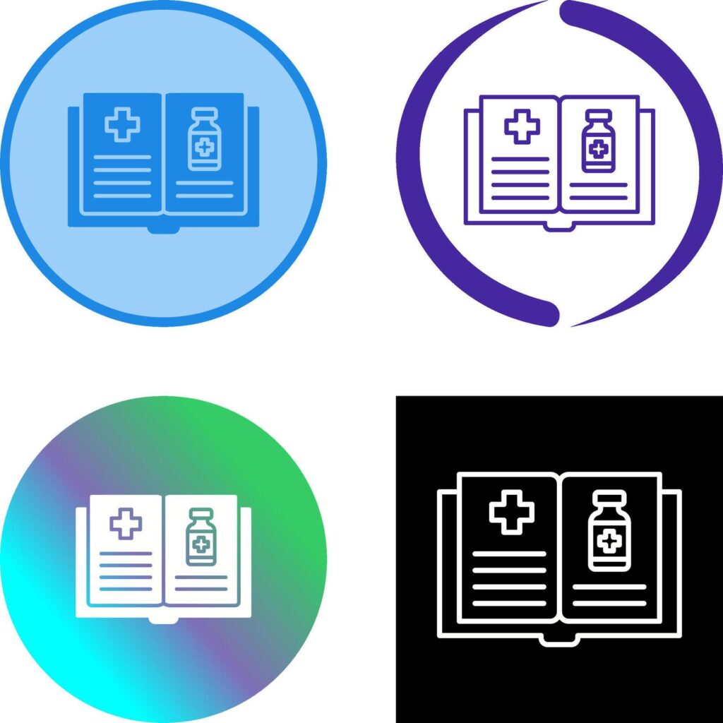 Medical Book Icon Design Stock Free