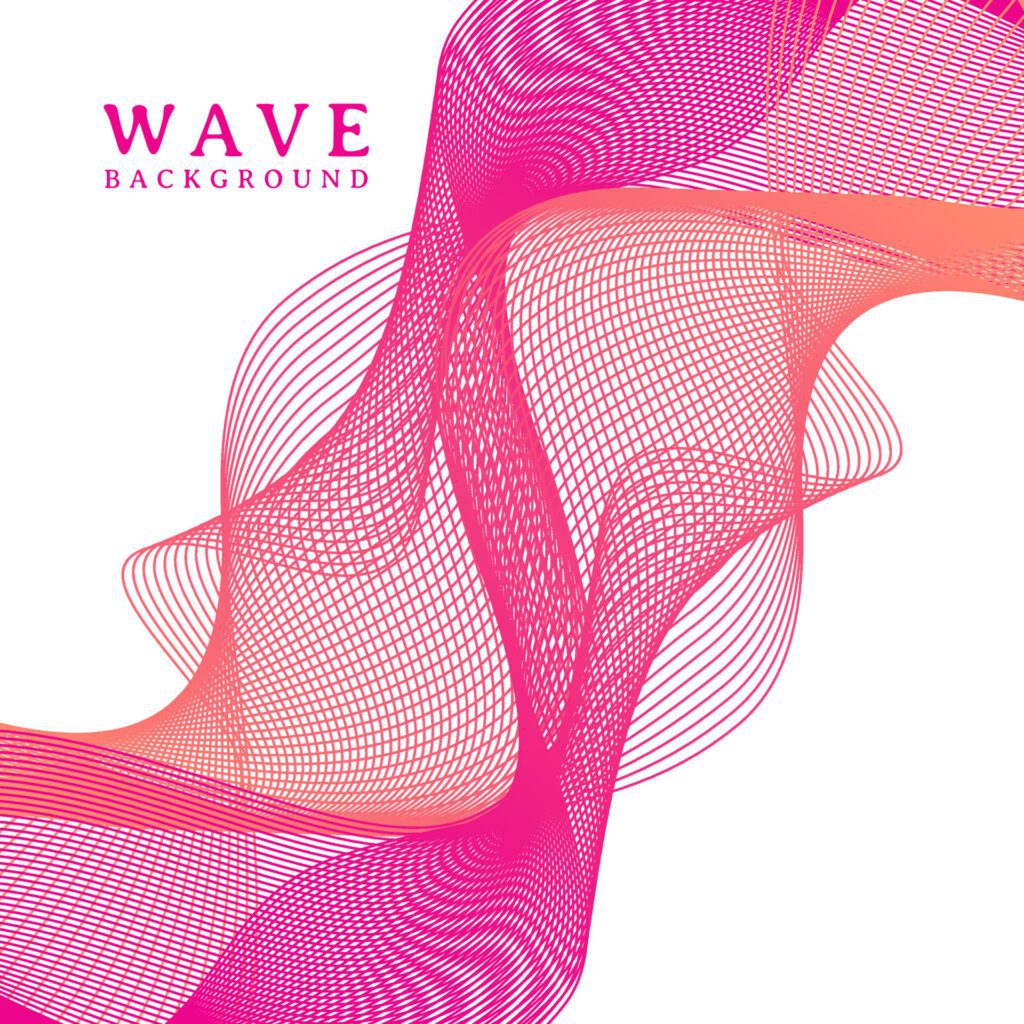 abstract colorful wavy line flowing background Free Vector and Free SVG