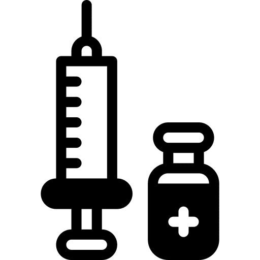 Injection, syringe, immunization icon