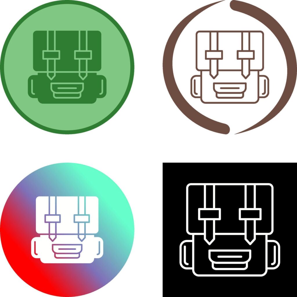 Backpack Icon Design Stock Free