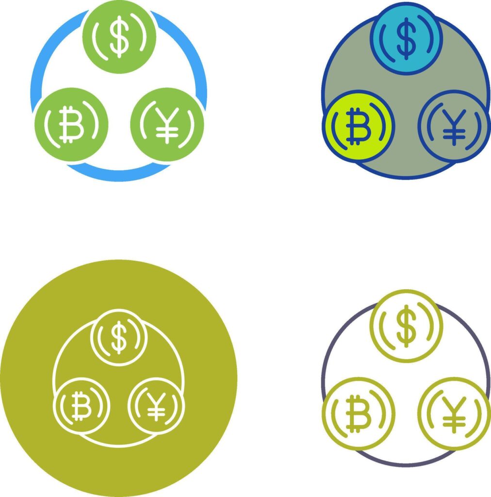 Currency Exchange Icon Design Stock Free