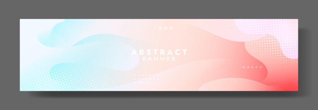 Abstract Pink and Blue Fluid Wave Banner Template Free Vector