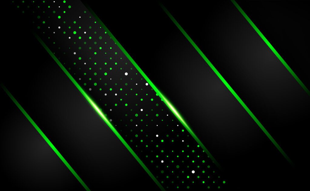 abstract shiny dark green shape overlap background technology Free Vector