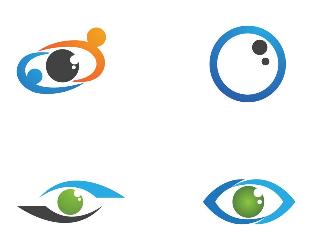 Eye care logo and symbols template vector icons app Stock Free