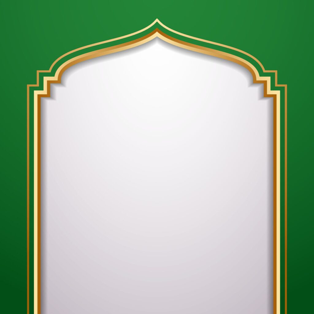 Luxury frame islamic background decorated Free Vector