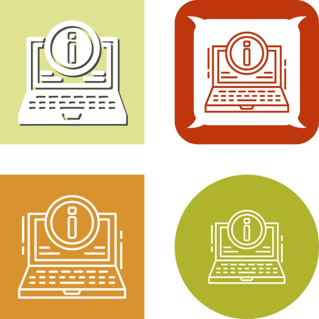 Laptop Icon Design Stock Free