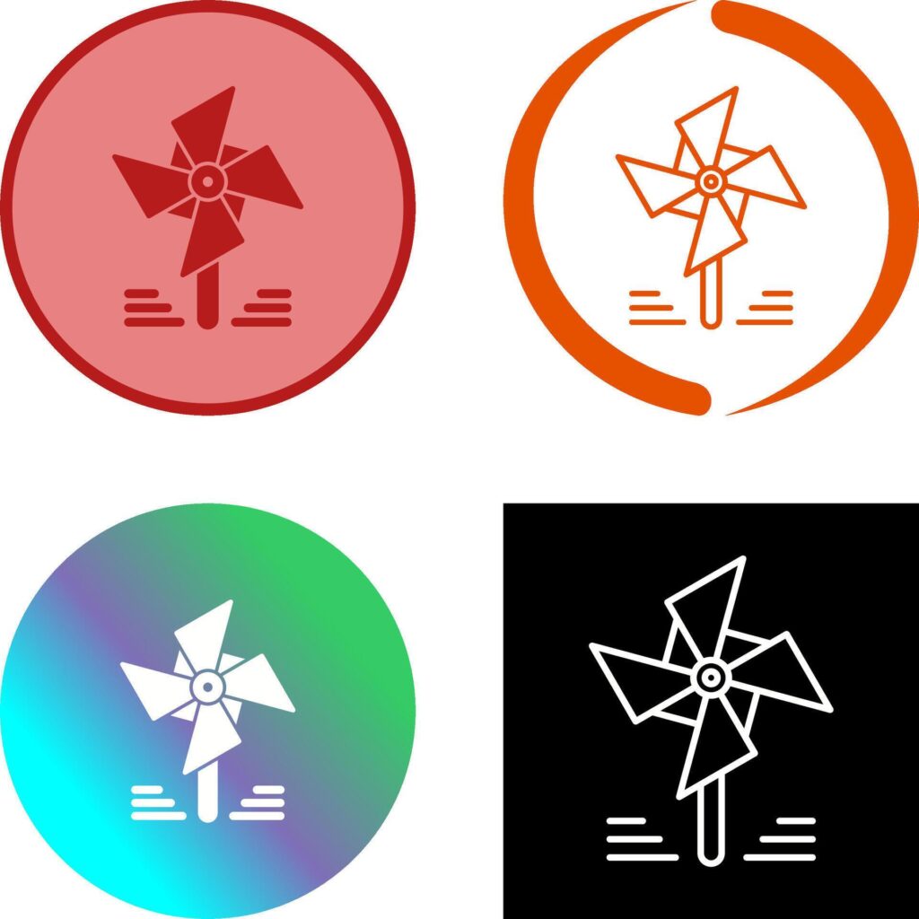 Pinwheel Icon Design Stock Free