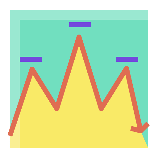 Trend, graph, trader icon