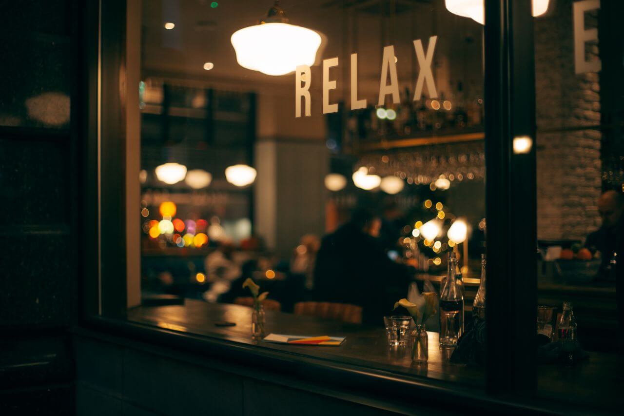 Relax Restaurant Sign Stock Free